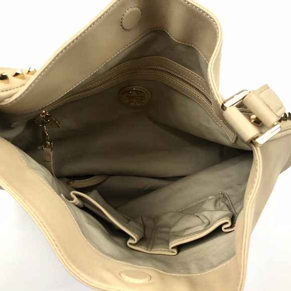 Tory Burch Leather Hobo Shoulder Bag Purse - Picture 9 of 9